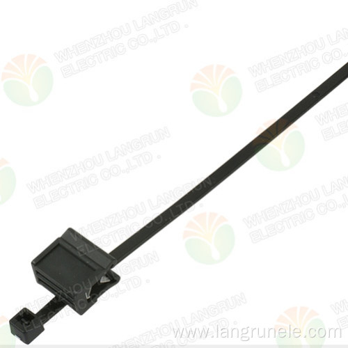 156-00568 150mm Nylon Cable Tie With Cable Clip